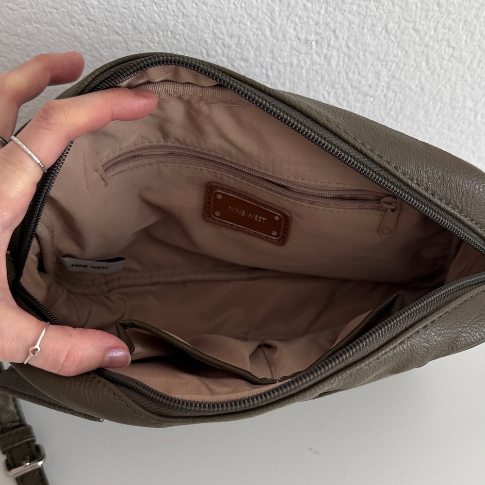 Nine West Dark Olive crossbody 8x10 Bag - Picture 5 of 12